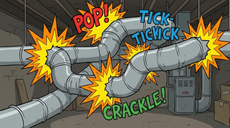 popping ticking air ducts