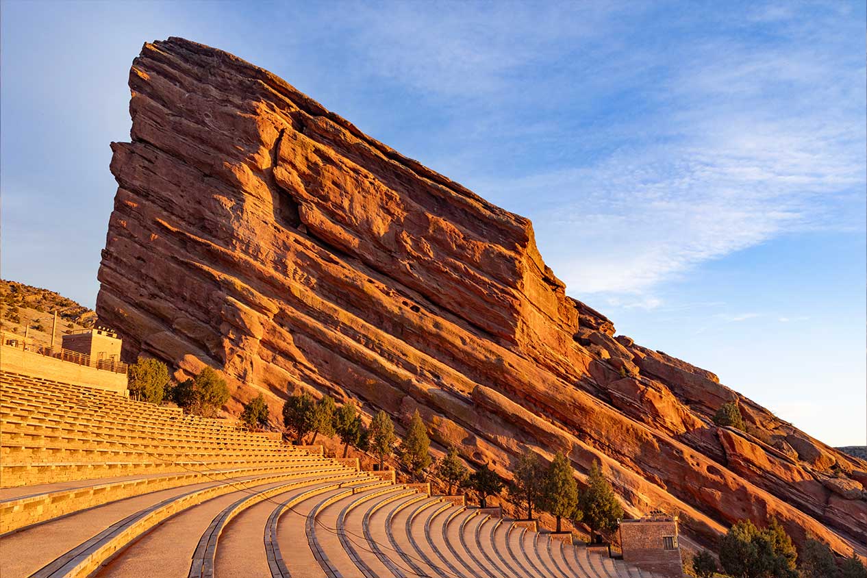 Res Rocks Park and Amphitheater in Morrison Colorado.