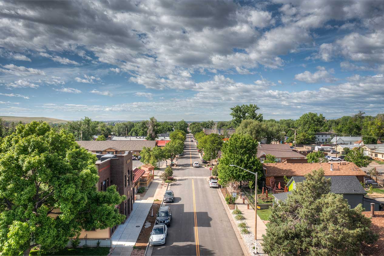 Erie Colorado neighborhoods showing areas where Ductworks provides air duct cleaning services.